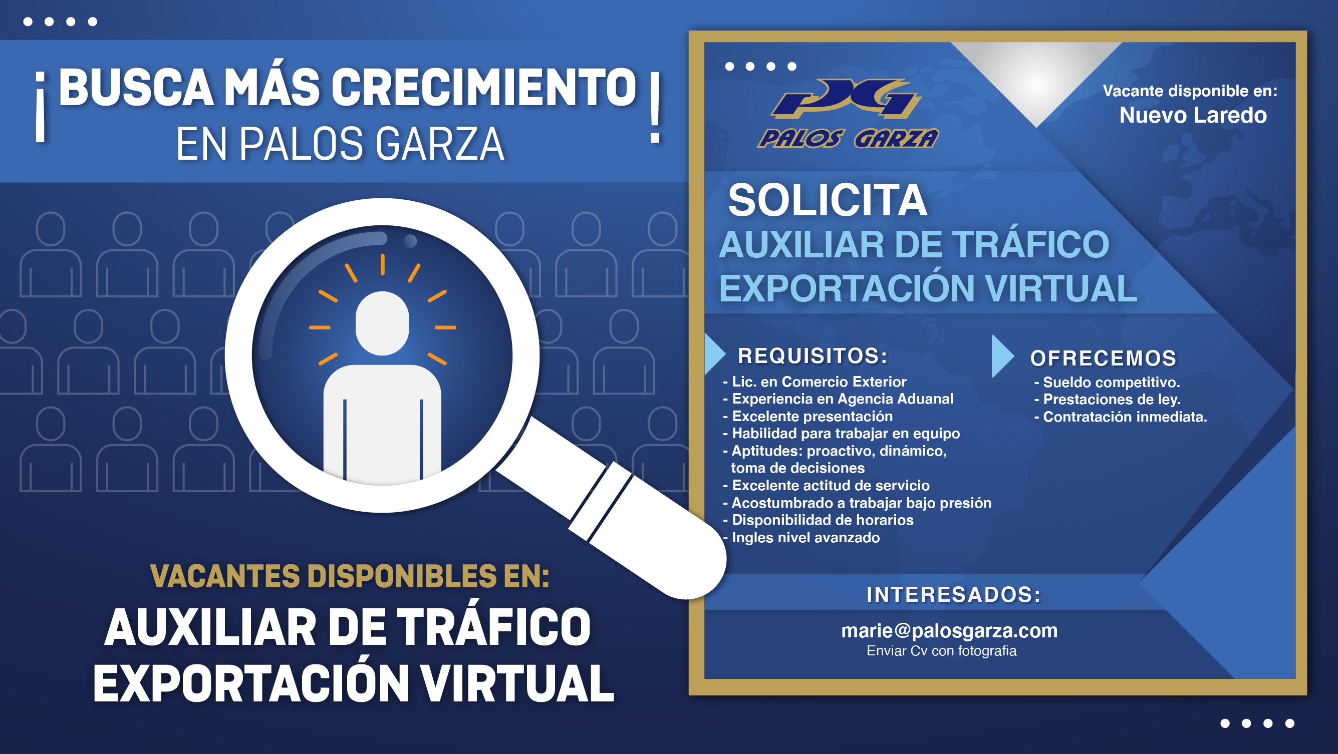 Vacantes - Auxiliar de trafico